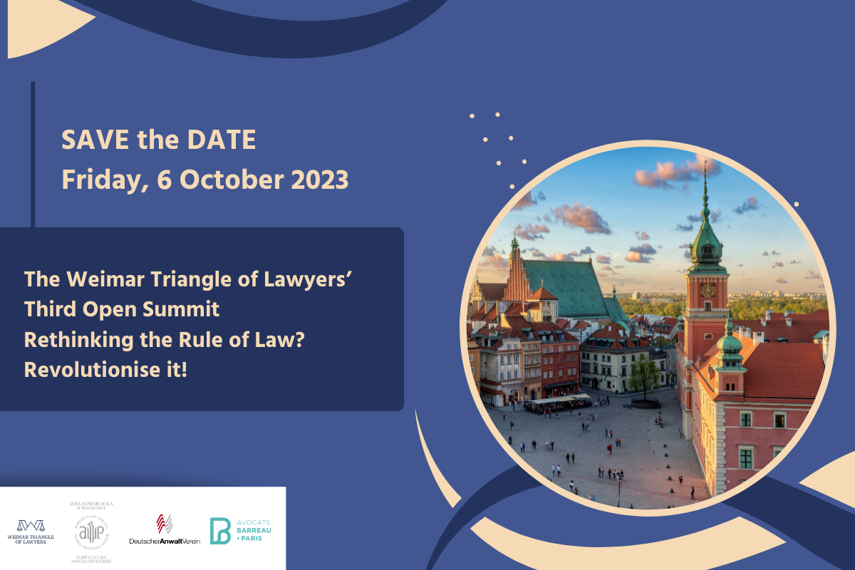 Weimar Triangle of Lawyers’ Open Summit 2023, Warsaw