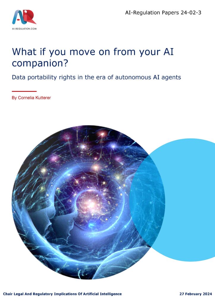 What if you move on from your AI companion ? Data portability rights in ...